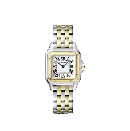 Montre Panthère de Cartier Argentée et Dorée Pour Femme