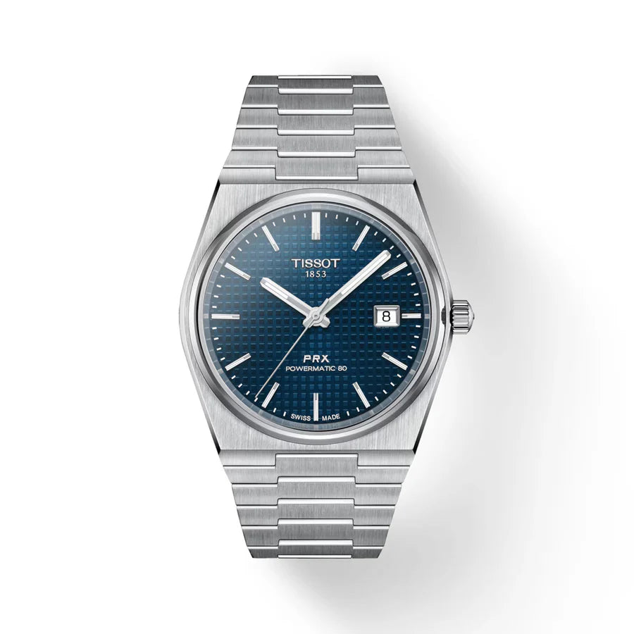 TISSOT PRX POWERMATIC 80 40mm BLEU POUR HOMME