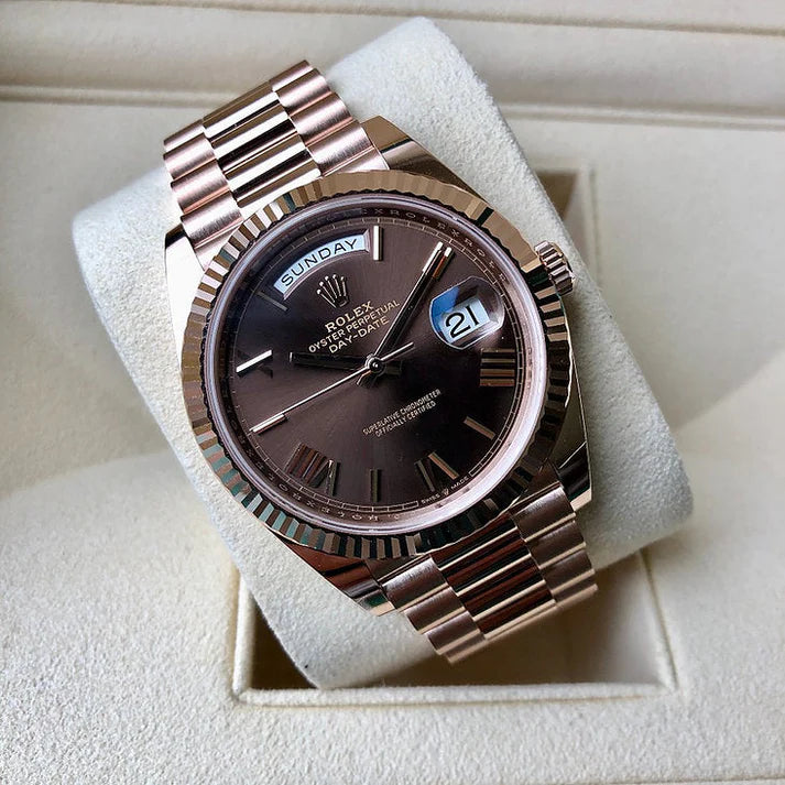 DayDate Chocolate Rose Gold 40 mm