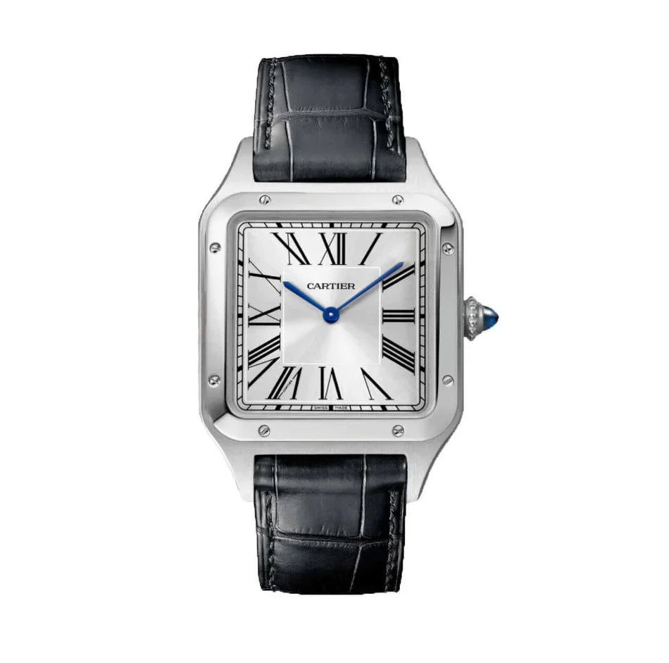 Montre Cartier Dumont Bracelet Cuir Noir